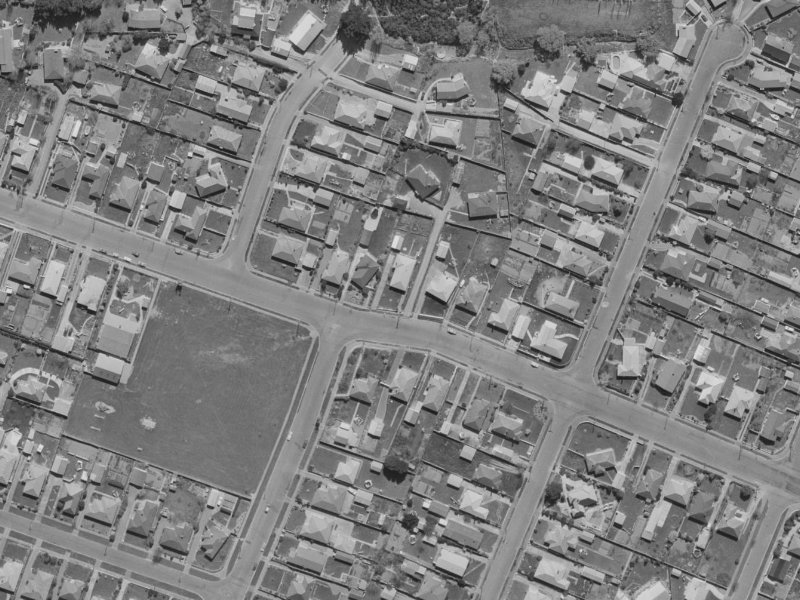 36 Staveley Street from the air, 1970-1974