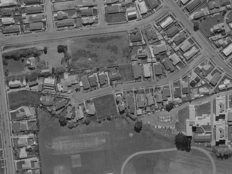 22 Newbridge Place from the air, 1970-1974