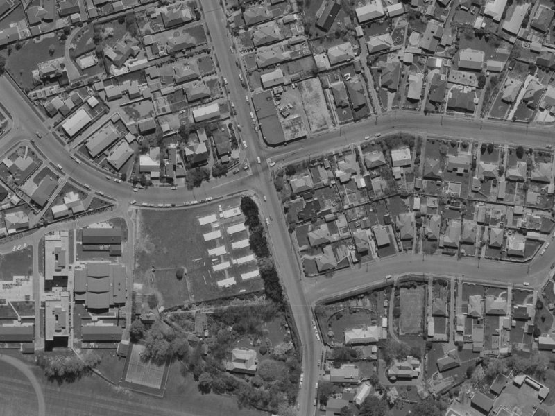 139 Ilam Road from the air, 1970-1974