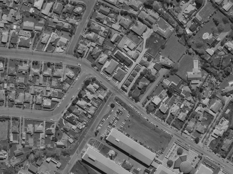 72 Creyke Road from the air, 1970-1974
