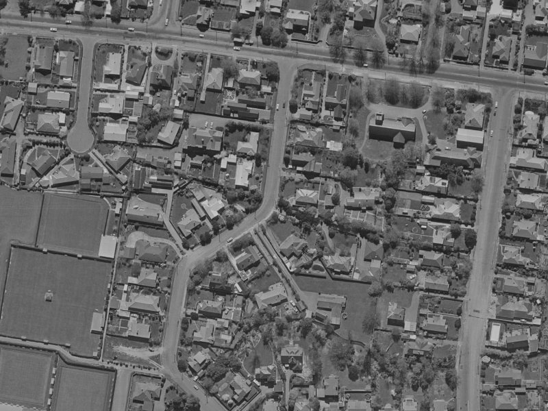 8B Makora Street from the air, 1970-1974