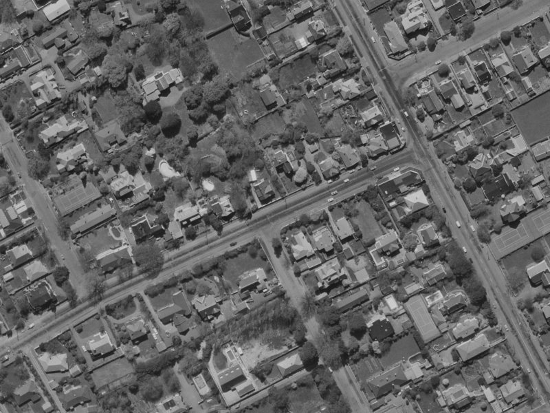 41 Holmwood Road from the air, 1970-1974