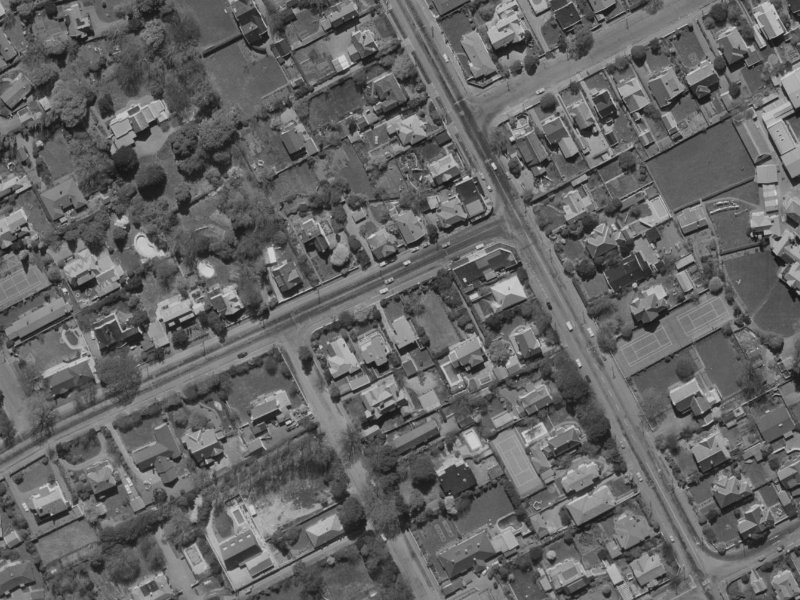 44 Holmwood Road from the air, 1970-1974