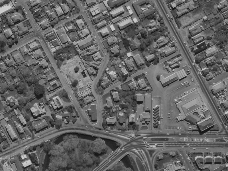 6A Rastrick Street from the air, 1970-1974