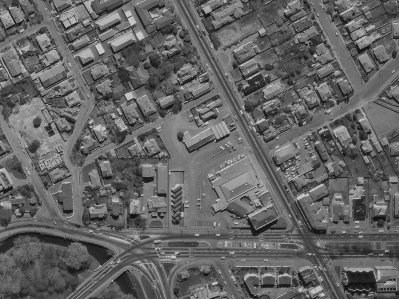 21K Bealey Avenue from the air, 1970-1974