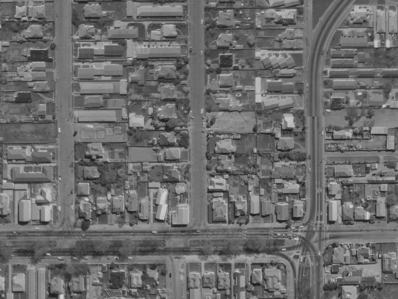 12 Champion Street from the air, 1970-1974