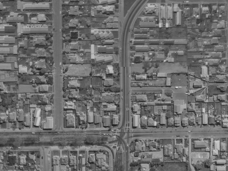 15A Whitmore Street from the air, 1970-1974