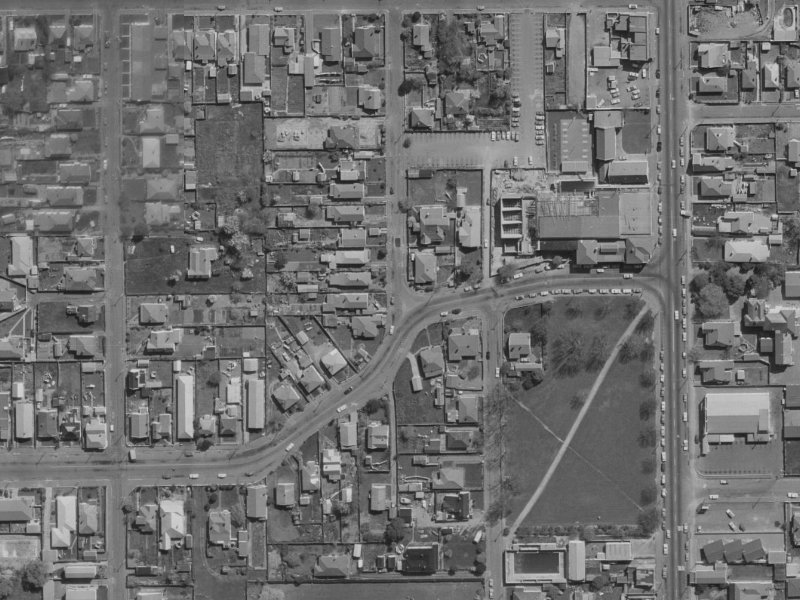 1 Cumberland Street from the air, 1970-1974