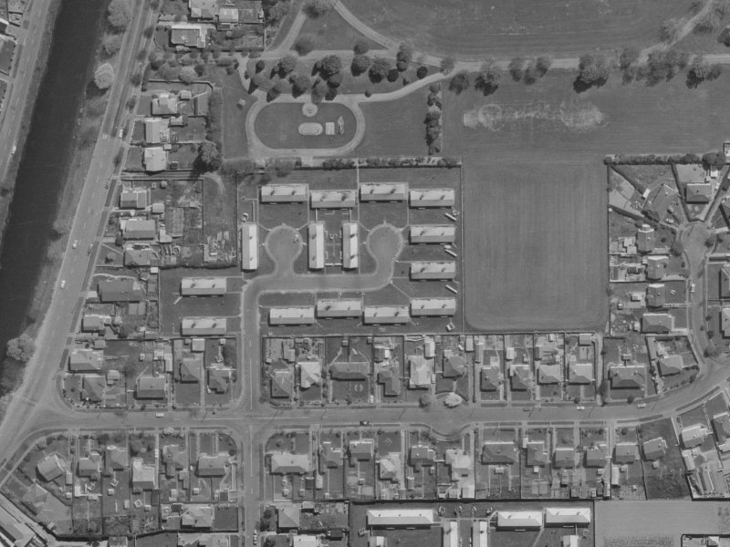 47 Mabel Howard Place from the air, 1970-1974