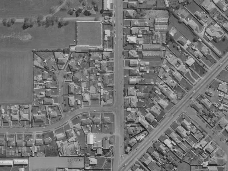 131 Kerrs Road from the air, 1970-1974