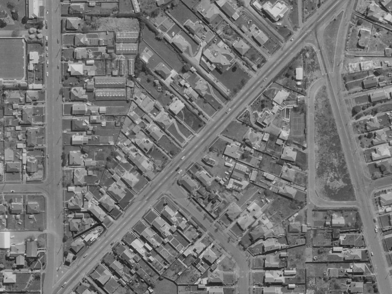 24A Wainoni Road from the air, 1970-1974