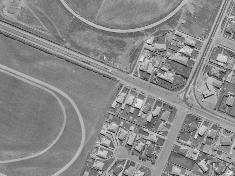 22 Strathcarron Place from the air, 1970-1974
