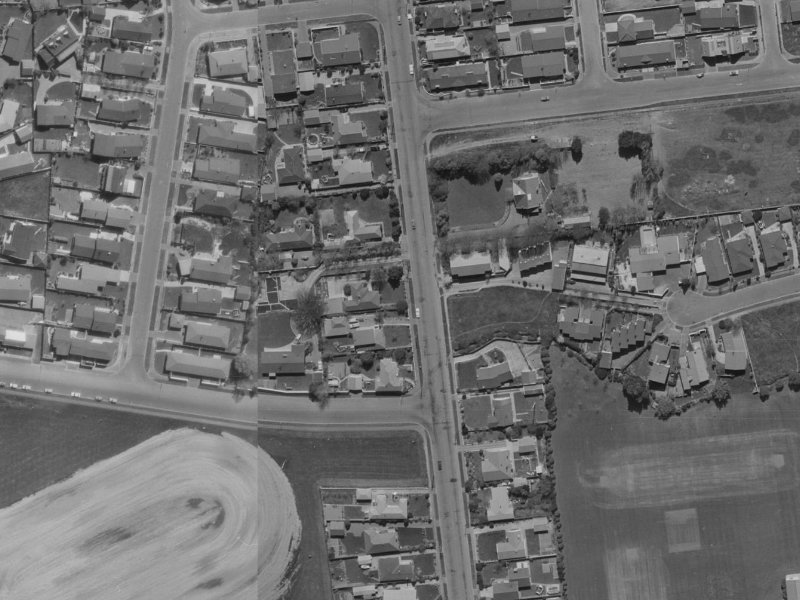 151 Waimairi Road from the air, 1970-1974