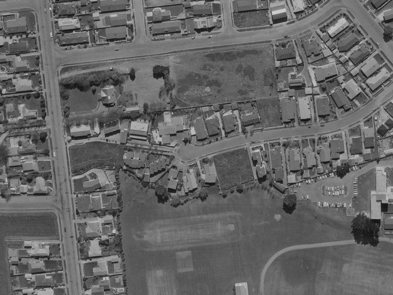 28 Newbridge Place from the air, 1970-1974