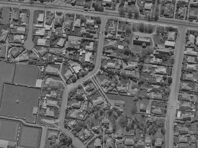 21 Makora Street from the air, 1970-1974