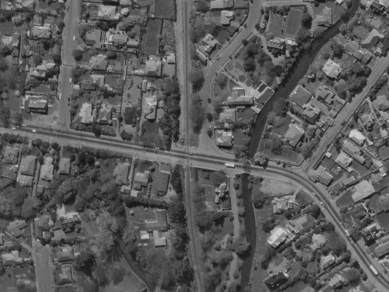 Clifford Avenue from the air, 1970-1974