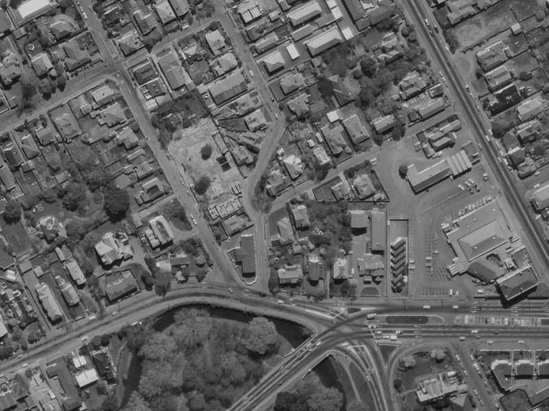 6 Tonbridge Street from the air, 1970-1974