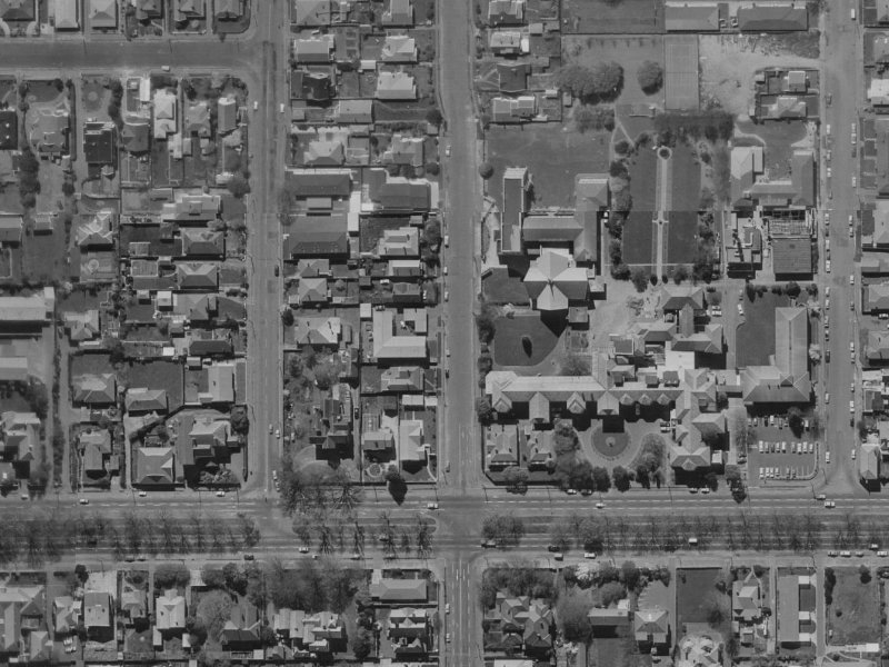 449 Durham Street North from the air, 1970-1974