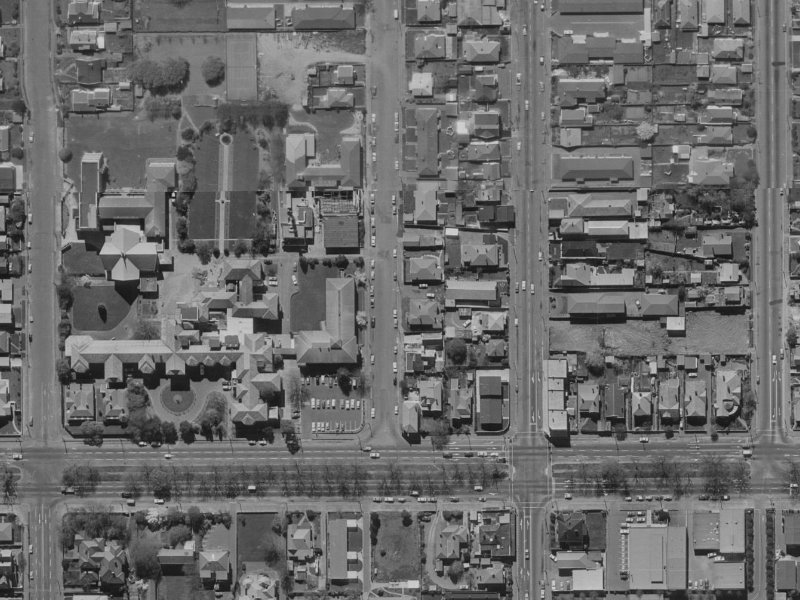14 Caledonian Road from the air, 1970-1974