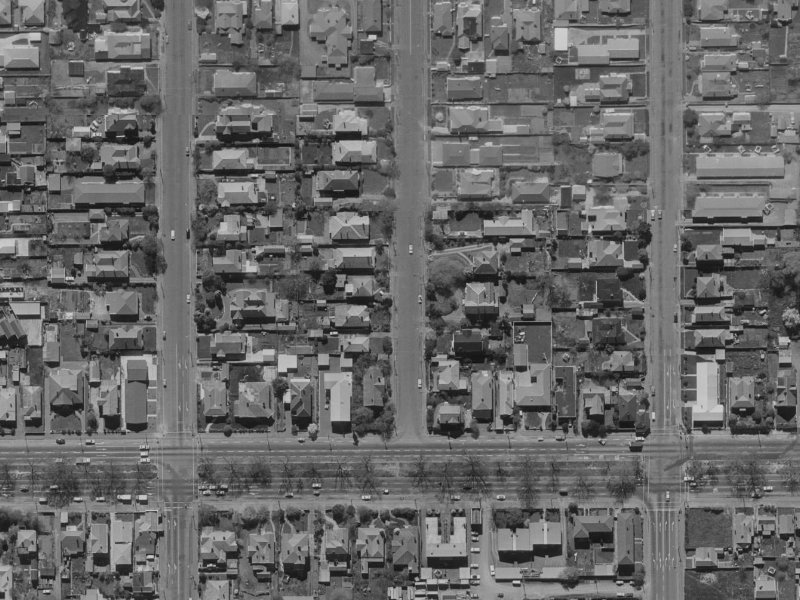 17 Bishop Street from the air, 1970-1974