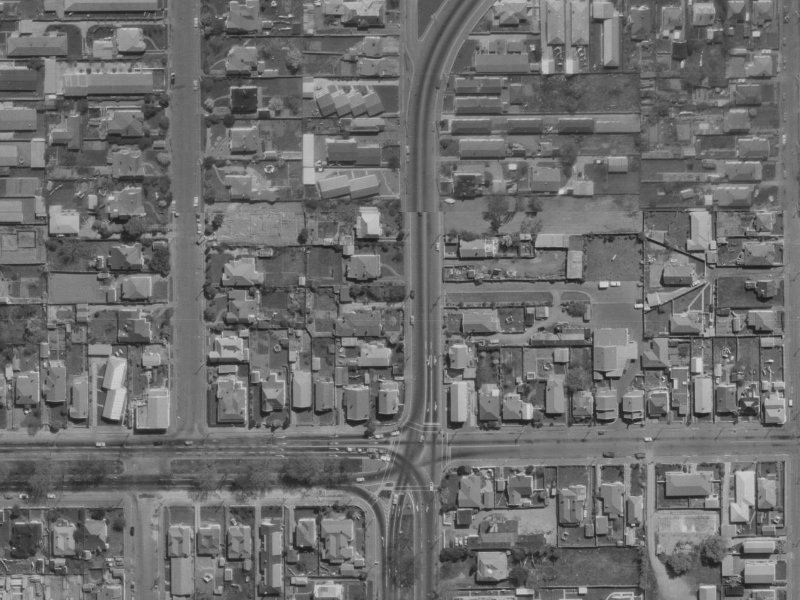 14 Whitmore Street from the air, 1970-1974