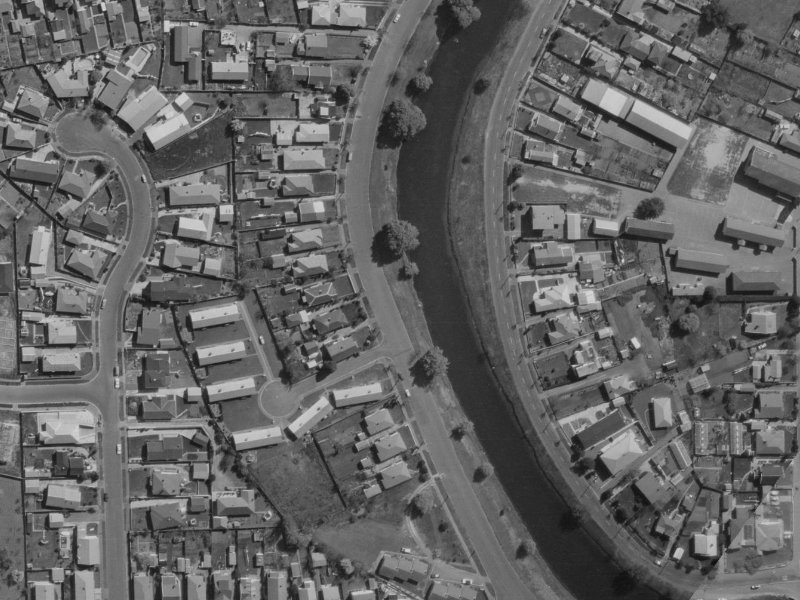 592 Avonside Drive from the air, 1970-1974