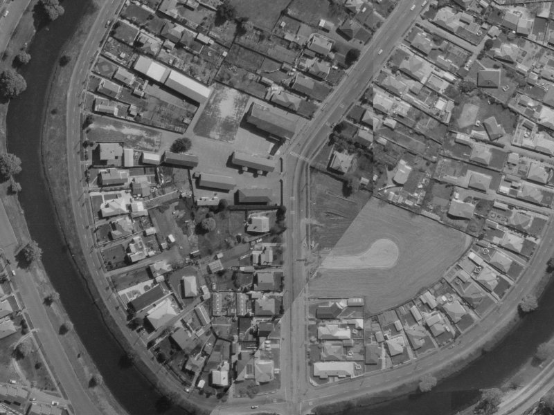 17 Gayhurst Road from the air, 1970-1974