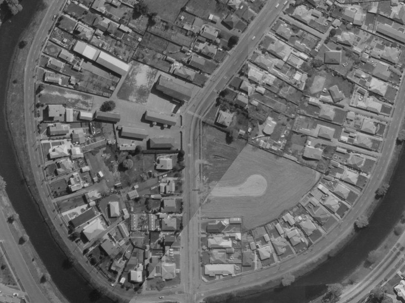 28 Gayhurst Road from the air, 1970-1974