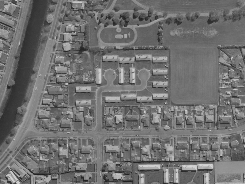 10 Mabel Howard Place from the air, 1970-1974