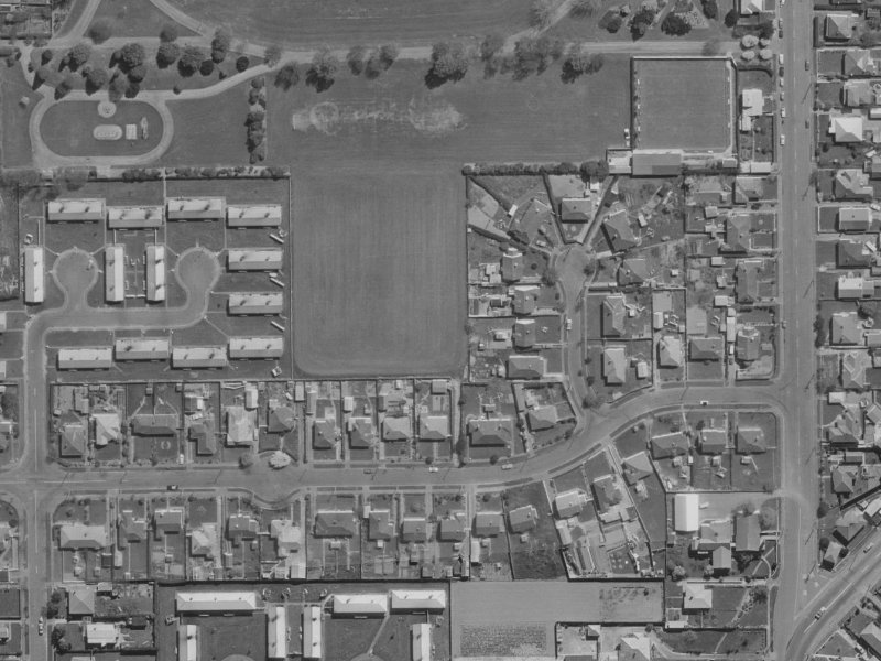 5 Braemar Place from the air, 1970-1974