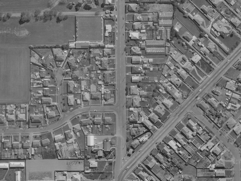 126 Kerrs Road from the air, 1970-1974
