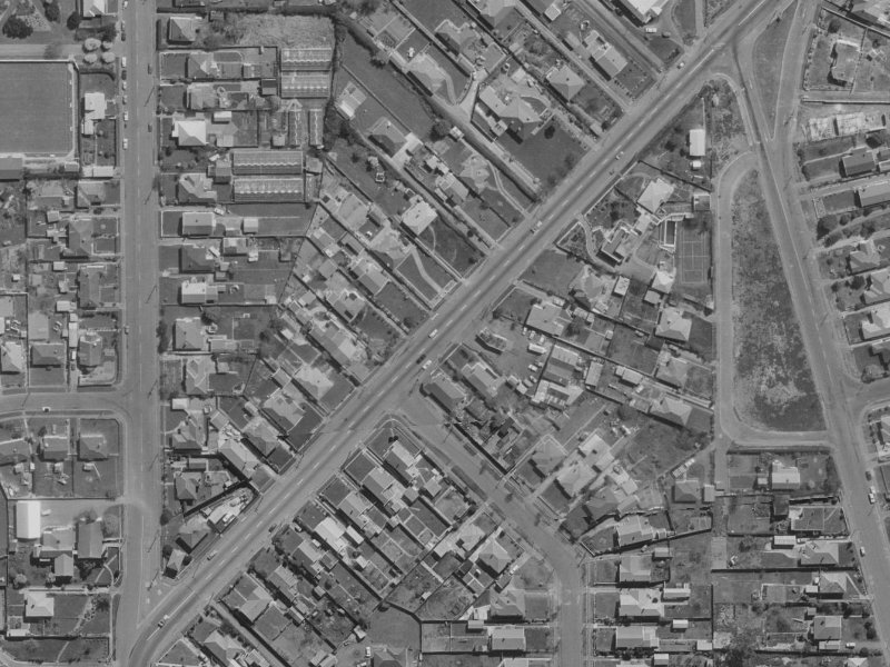 24I Wainoni Road from the air, 1970-1974