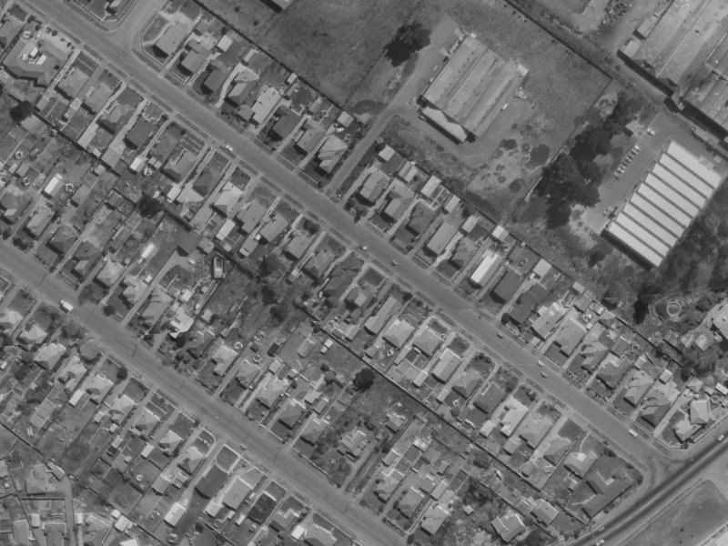 86 Bickerton Street from the air, 1970-1974