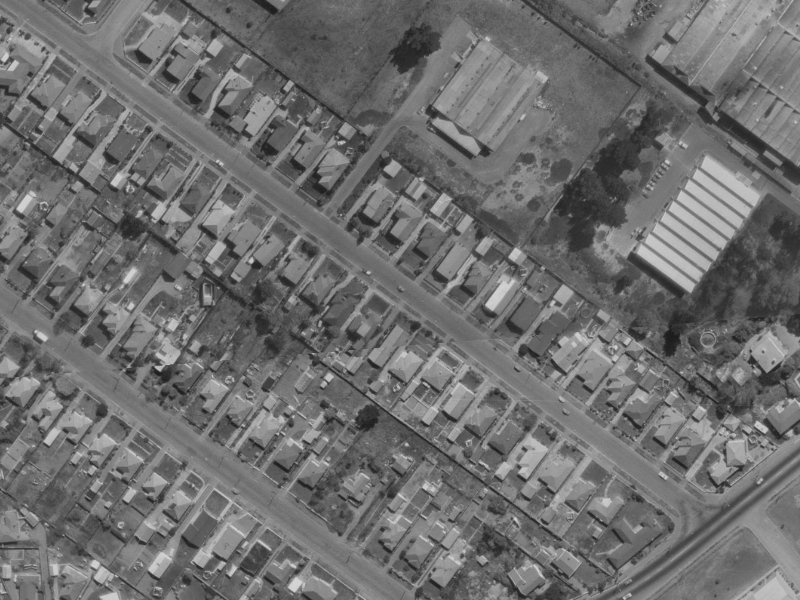 87 Bickerton Street from the air, 1970-1974