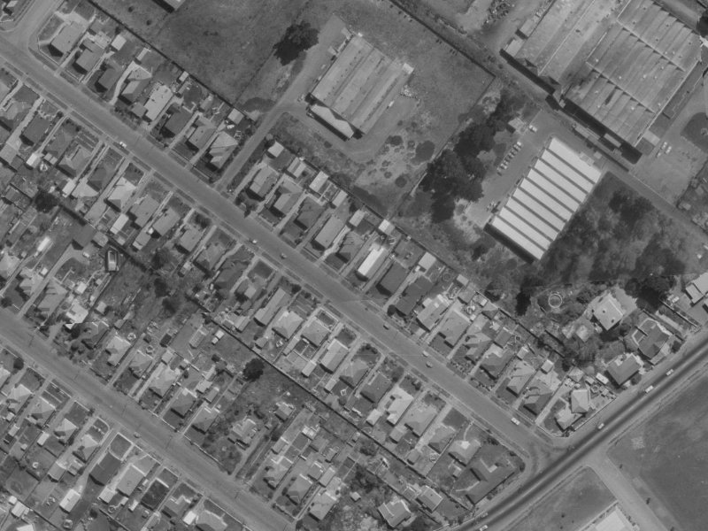 93 Bickerton Street from the air, 1970-1974
