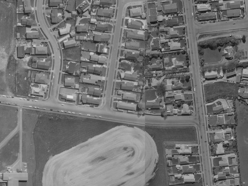 43 Lynfield Avenue from the air, 1970-1974