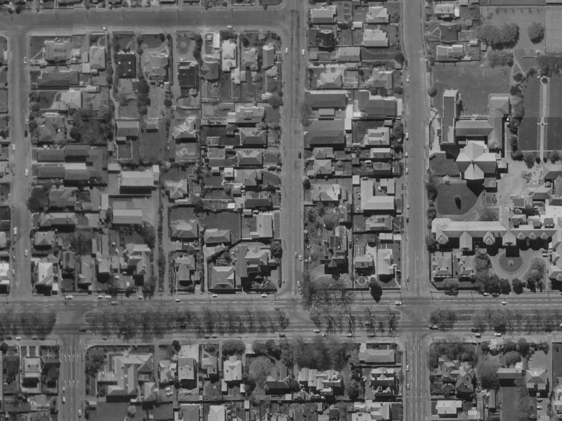13 Springfield Road from the air, 1970-1974