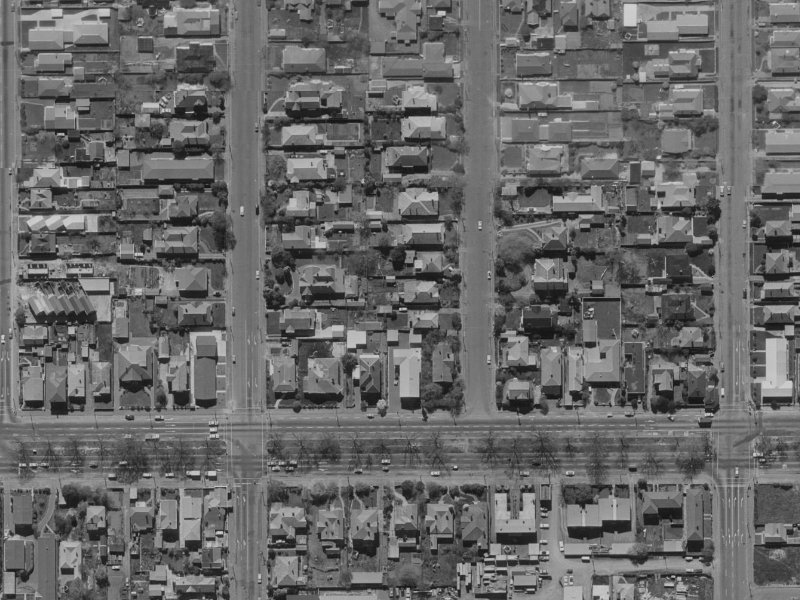 10 Sherborne Street from the air, 1970-1974