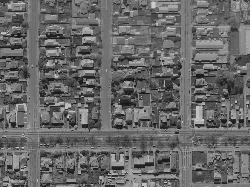 374 Manchester Street from the air, 1970-1974