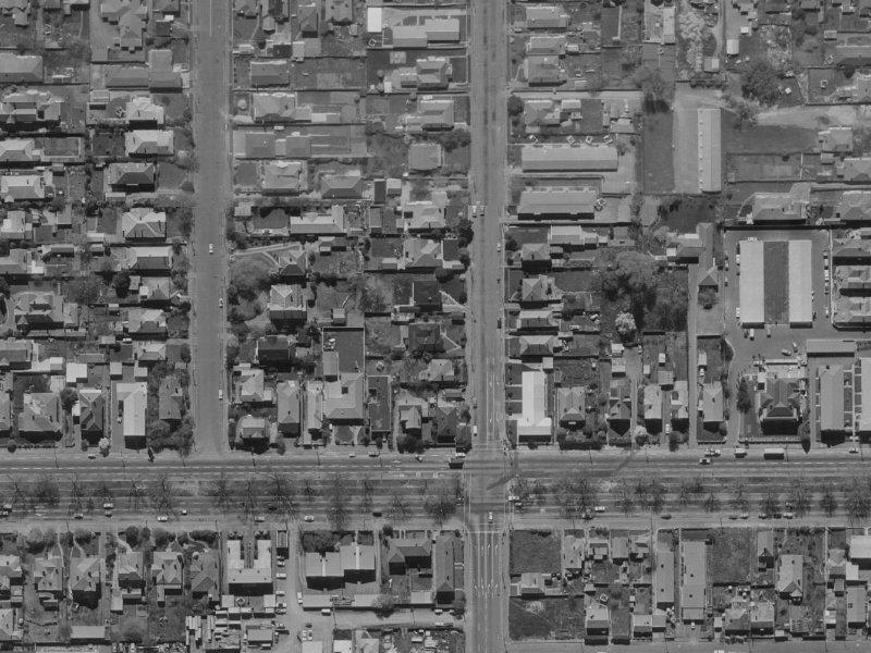 426 Madras Street from the air, 1970-1974