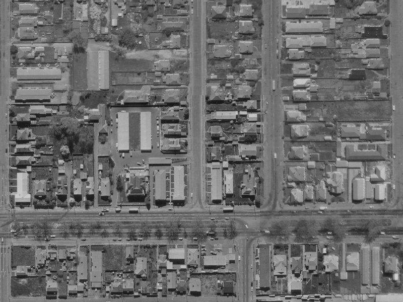 12 Packe Street from the air, 1970-1974