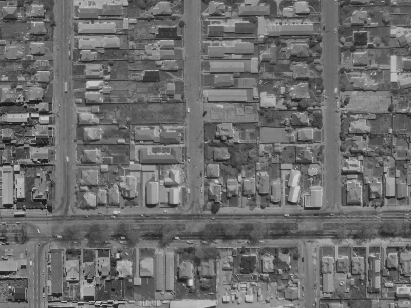 431 Barbadoes Street from the air, 1970-1974