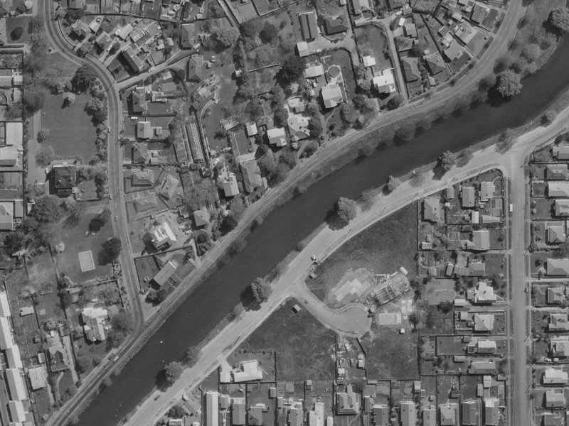 265 River Road from the air, 1970-1974