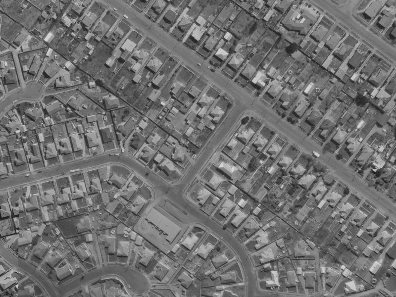 Huron Street from the air, 1970-1974
