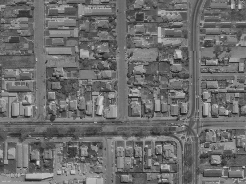 8A Champion Street from the air, 1970-1974