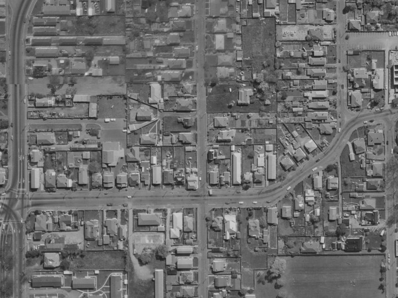 45 Perth Street from the air, 1970-1974