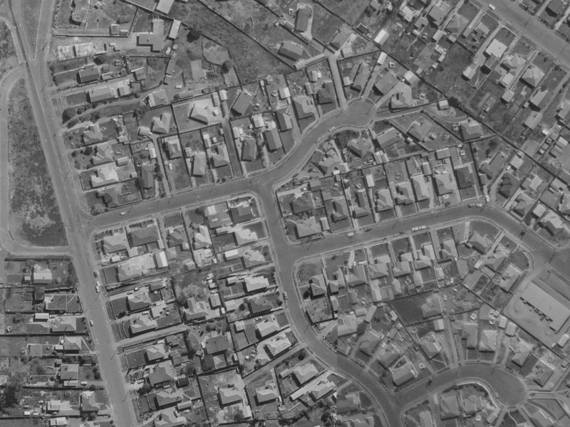 36 Niagara Street from the air, 1970-1974