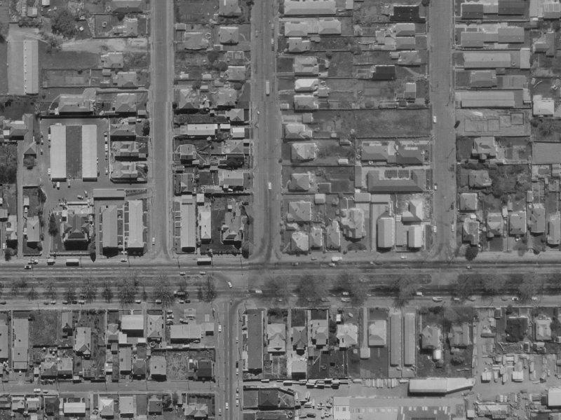 426 Barbadoes Street from the air, 1970-1974