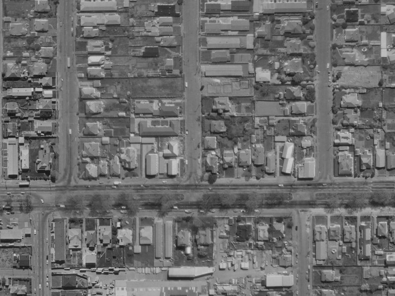 8 Geraldine Street from the air, 1970-1974