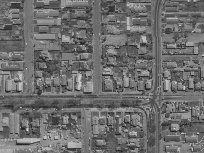 8 Champion Street from the air, 1970-1974